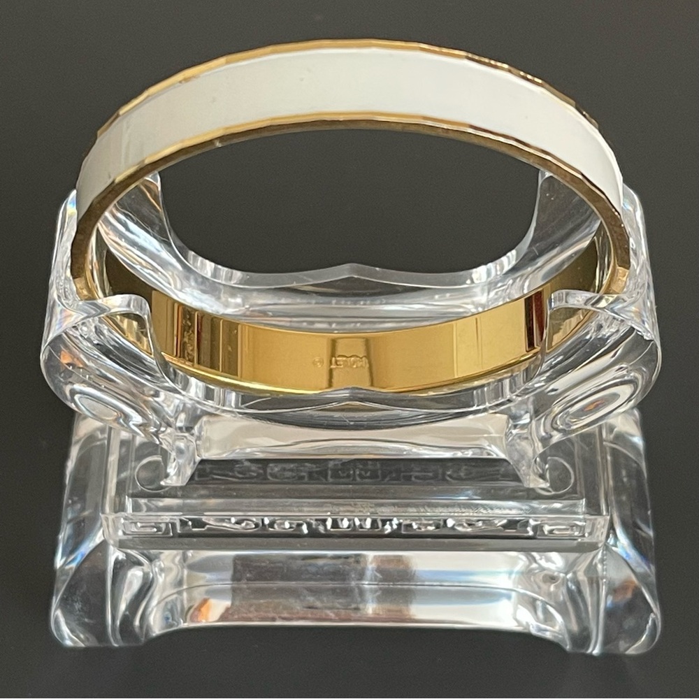 Elegant Monet gold tone color enamel Bangle.
